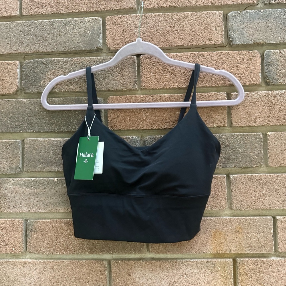 HALARA Midnight Black Sports Bra Softlyzero Size Small NWT